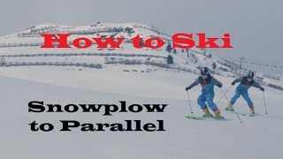 The Basics of Skiing from Snowplow to Parallel [upl. by Roth]