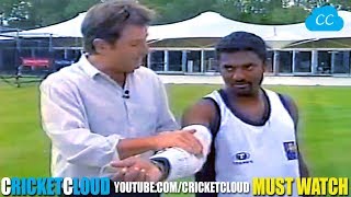 Legend Muttiah Muralitharan Bowling with STEEL ARM Brace  Proving his Action is LEGAL [upl. by Nolaj618]