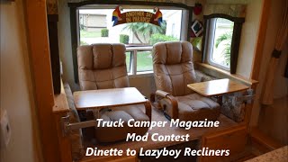 How to change an RV Dinette to Lazyboy Recliners [upl. by Samtsirhc]