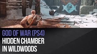 God of War PS4  Hidden Chamber in Wildwoods [upl. by Otxis]