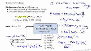 Percent Excess Air Combustion [upl. by Imorej]