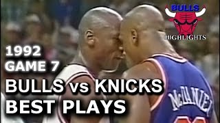 May 17 1992 Bulls vs Knicks game 7 highlights [upl. by Ybanrab]