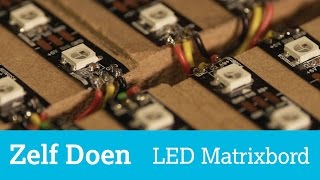 Zelf Doen interactieve kerstverlichting met een LEDmatrixbord [upl. by Kemp]