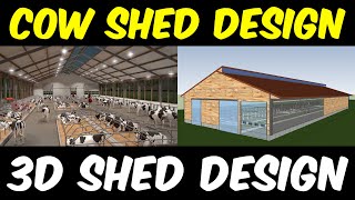 Cow shed Plans and Designs  Dairy farm Shed Design [upl. by Adnuahs]