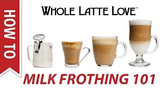 Milk Frothing for Beginners [upl. by Cherice318]