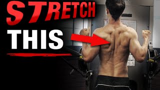 Mid Back Stretch and Rhomboid Release HOW TO TARGET THIS [upl. by Areehs]