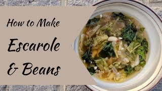 How To Make Escarole amp Beans  Cara Di Falco  Caras Cucina [upl. by Teece]