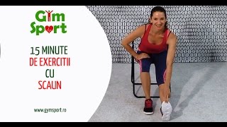 15 minute de exercitii cu scaun  VIDEO GymSport [upl. by Market]