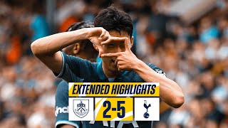 BURNLEY 25 TOTTENHAM HOTSPUR  PREMIER LEAGUE EXTENDED HIGHLIGHTS [upl. by Noicpecnoc]