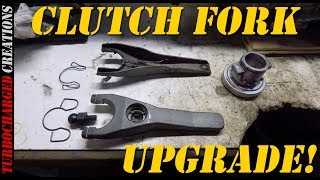 Z31 Upgraded Clutch Fork Install [upl. by Yhtommit]