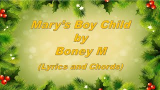 Marys Boy Child  Boney M Lyrics and Chords [upl. by Whallon]