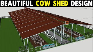 Cow Shed Plans and Design  Dairy Farm Design [upl. by Farika448]