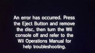 Nintendo Wii Disc Errors Remake [upl. by Ahseinod383]