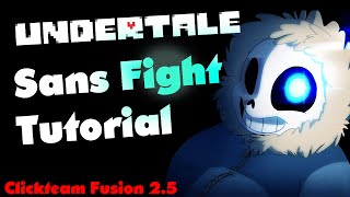 Make your own Undertale Sans fight Clickteam Fusion 25 [upl. by Betthel]