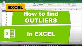 How to Find Outliers with Excel [upl. by Maise]