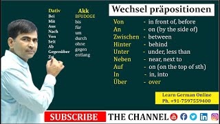 Wechselpräpositionen  Two way prepositions  German for beginners A2  Learn German [upl. by Nesahc]