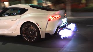 STRAIGHT PIPED 2020 SUPRA SHOOTS FLAMES [upl. by Navnod]