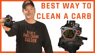 EASIEST WAY To Clean a Plastic Briggs Carburetor [upl. by Nealon154]