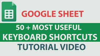 15  Google Sheet in Hindi  50  Useful Keyboards Shortcuts  How to Enable Spreadsheet Shortcuts [upl. by Gerhan]