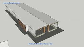 Modern Poultry House  3D Presentation  ADHAM Farm Equipment Manufacturing [upl. by Veronika]