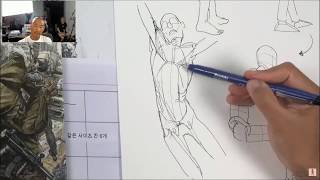 Anatomy amp Perspective Art Lesson From Kim Jung Gi [upl. by Dearr]