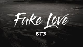 BTS  Fake Love KARAOKE Instrumental With Lyrics [upl. by Aliam]