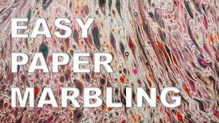 Paper Marbling Tutorial Fun and Easy [upl. by Eilagam138]