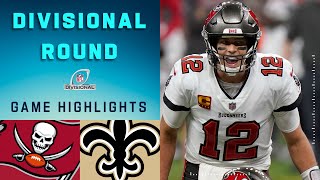 Buccaneers vs Saints Divisional Round Highlights  NFL 2020 Playoffs [upl. by Netsoj344]