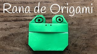 RANA de papel  ORIGAMI fácil para NIÑOS [upl. by Russon]