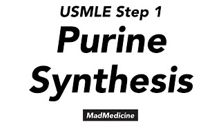 Purine Synthesis  Biochemistry  USMLE Step 1 [upl. by Sicnarf]