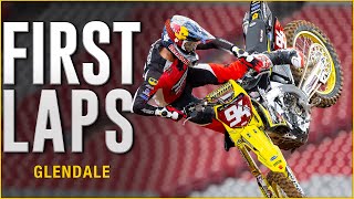 First Laps  2025 Glendale Supercross [upl. by Sineray]