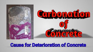 Carbonation of concrete in Hindi Durability of Concrete Concrete Technology [upl. by Inatsed122]