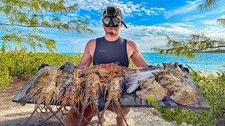 Spearfishing in Crystal Clear Water in the Bahamas [upl. by Karlotta465]