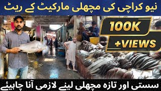 New Karachi Fish Market Rates  Cheapest Fish market in karachi  wholesale Seafood rates [upl. by Ainirtac764]