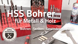 HSS Bohrer für Metall und Holz  Bohren Senken und Gewindeschneiden [upl. by Bang]