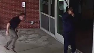 Cop tackles baseball batwielding man CAUGHT ON TAPE [upl. by Mishaan]