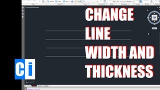 AutoCAD Tutorial How to Change Line Thickness Width [upl. by Notrom233]