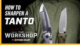 How to Sharpen a Tanto Knife  Workshop Ep 14 [upl. by Mauceri]