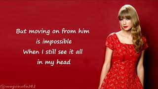 Taylor Swift  Red Lyrics [upl. by Ennahtebazile]