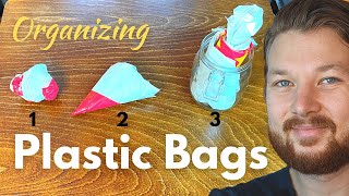 3 Ways to Fold and Store Plastic Bags [upl. by Brinn]