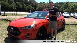 Review 2019 Hyundai Veloster Turbo Manual  Auto  Still Quirky More Sporty [upl. by Alejna]