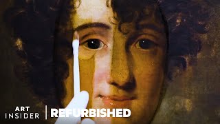 How Old Paintings Are Professionally Restored  Refurbished  Art Insider [upl. by Obara]