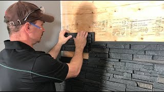 How To Install Faux Stone Wall Panels [upl. by Bain]