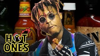 Juice WRLD Eats Spicy Wings LIVE  Hot Ones [upl. by Yv684]