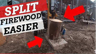 Firewood Splitting Trick Never Before Seen on YouTube [upl. by Eus744]