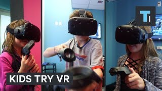 Watch Kids Try Virtual Reality For The First Time [upl. by Yorled]