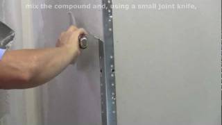 How to Finish Metal Drywall Corner Bead [upl. by Aynotal652]