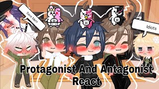 Danganronpa Protagonist And Antagonist React [upl. by Ahel]