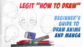 Beginner Guide How to draw anime tutorial part 1 [upl. by Hanikas]