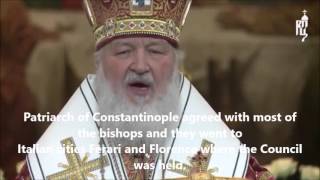 Moscow Orthodox Patriarch criticizes Union with Rome [upl. by Naimaj]